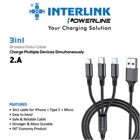 Power_Line 3 in 1 Data Cable